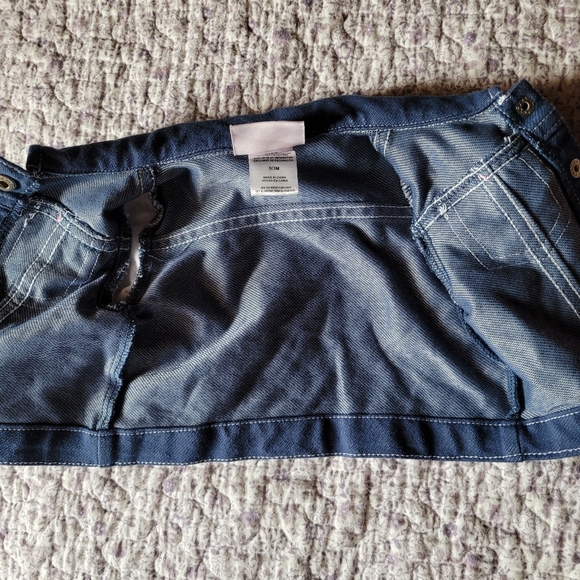 Little Lass Baby Denim Jacket With Eyelet Sleeves 0/3 Months - Picture 4 of 5